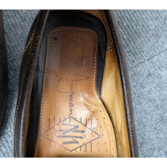 Martin Dingman Horse Bit Loafers Men 10.5 Pebbled Leather Old Money Quiet Luxury main image 3